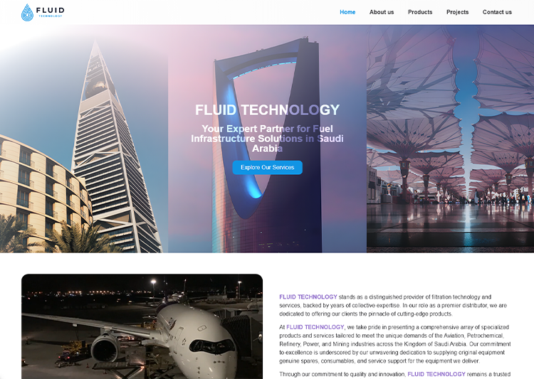 Site institutionnel WordPress pour Fluid Technology