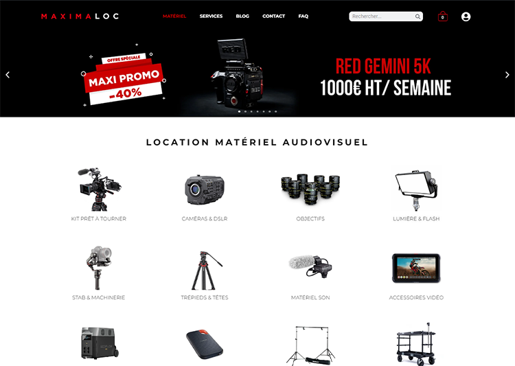 Boutique e-commerce WooCommerce pour Maximaloc